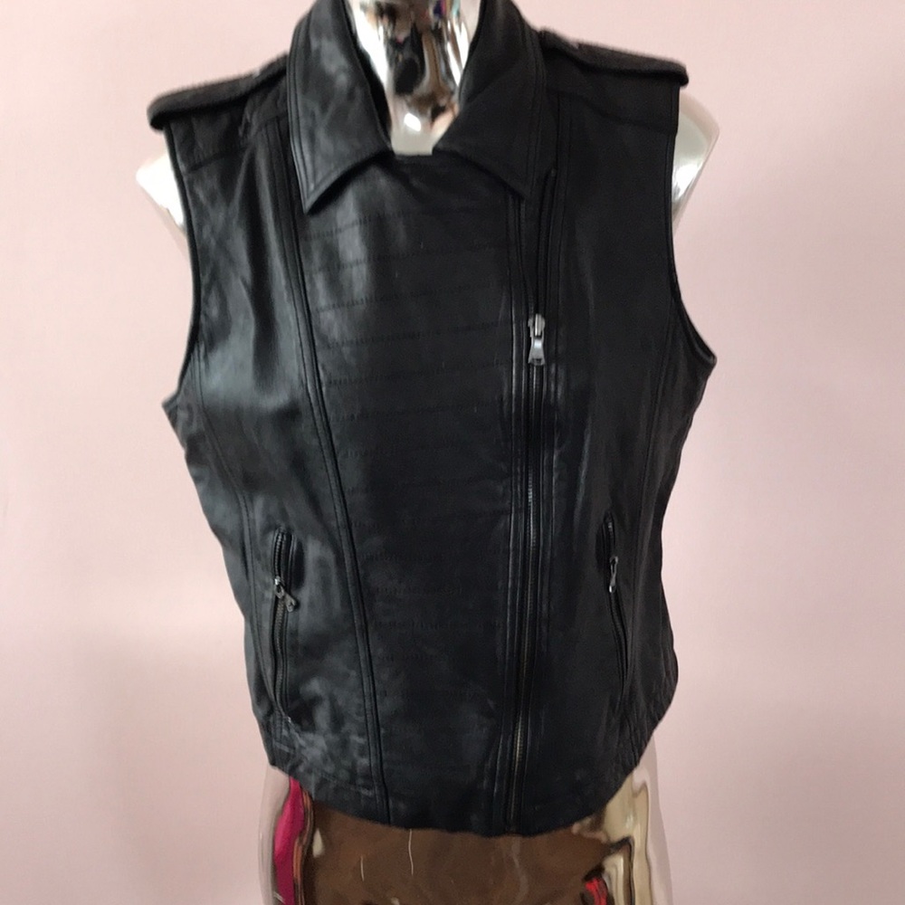 Leather vest